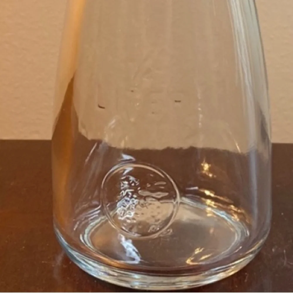 Vintage Glass 1/4 Liter Carafe Decanter Pitcher